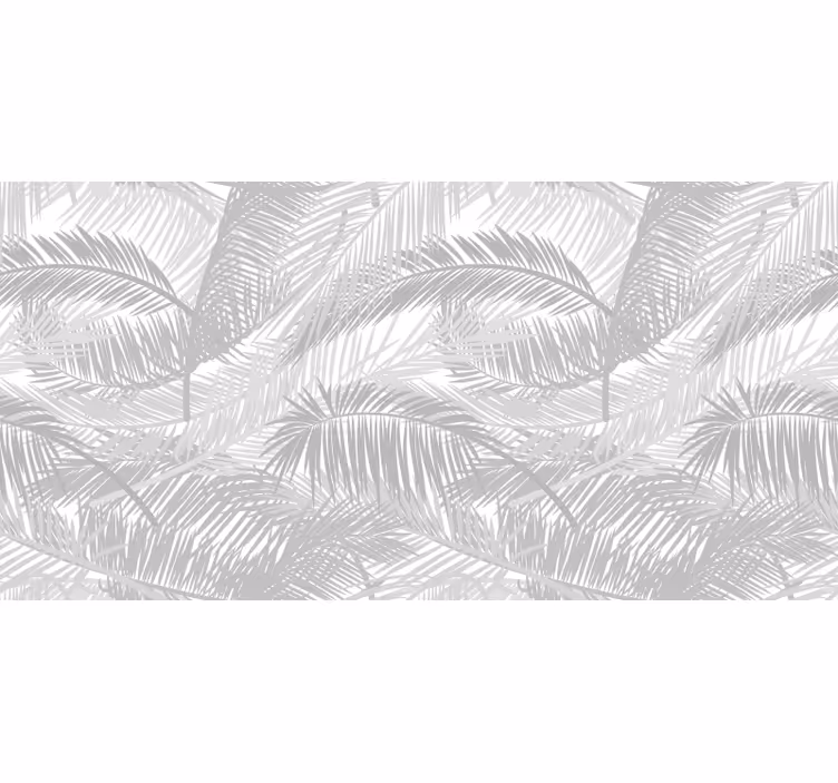 Estor enrollable gris hojas grises tropicales - TenVinilo