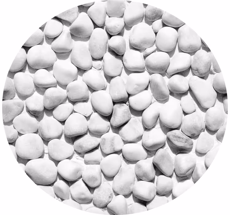 Estor enrollable gris piedras irregulares blancas - TenVinilo