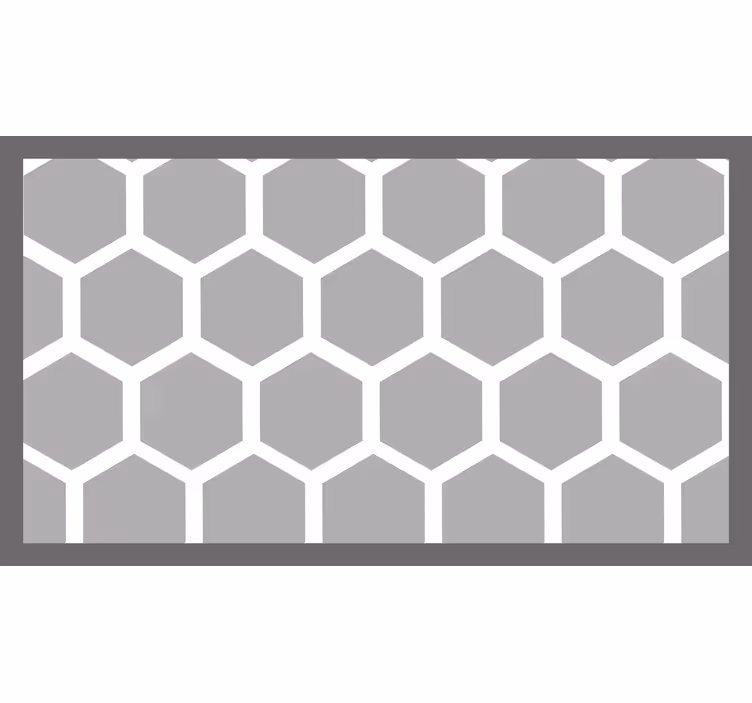 Estor enrollable gris figuras geométricas blancas - TenVinilo