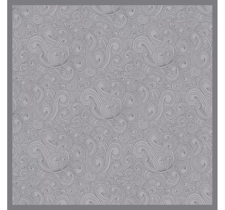 Estor enrollable gris con patrón floral en tonos grises - TenVinilo