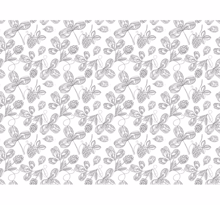Estor enrollable gris bordado floral - TenVinilo
