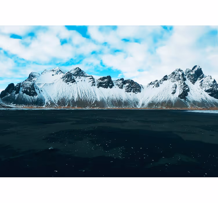 Estor enrollable habitación montañas vestrahorn - TenVinilo
