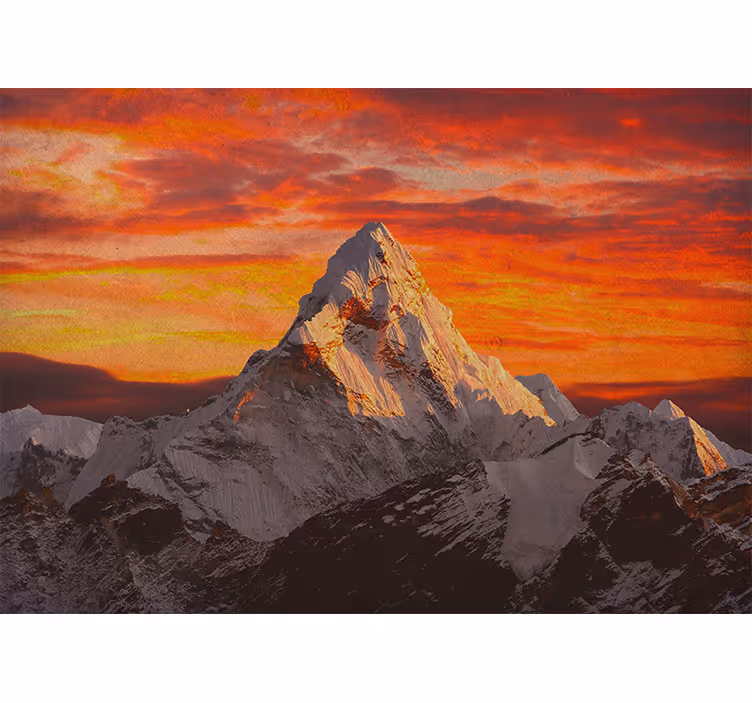 Estor enrollable habitación atardecer en himalayas - TenVinilo
