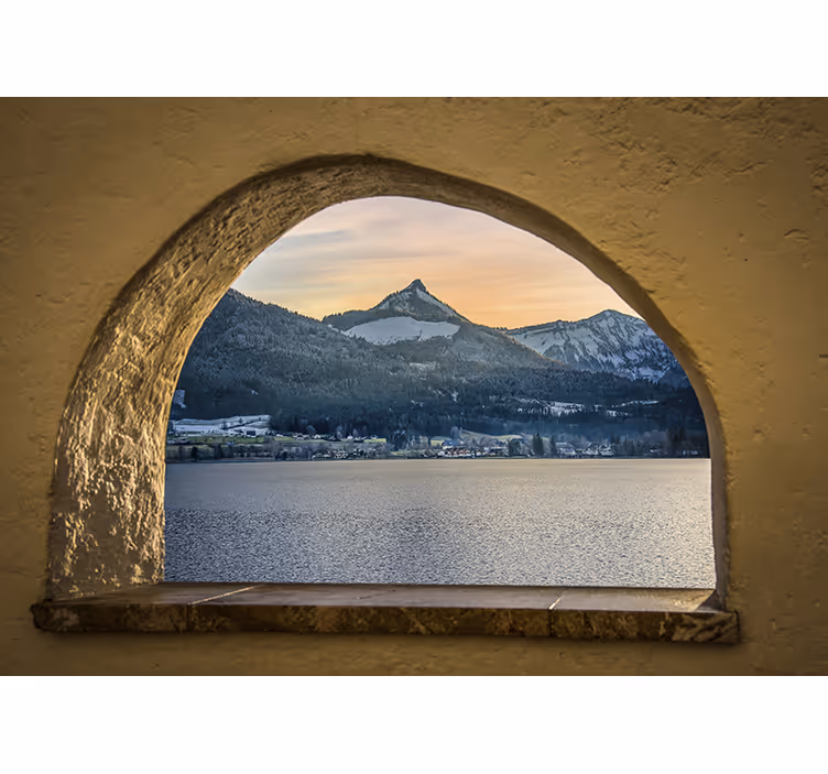 Estor enrollable habitación vista al lago - TenVinilo