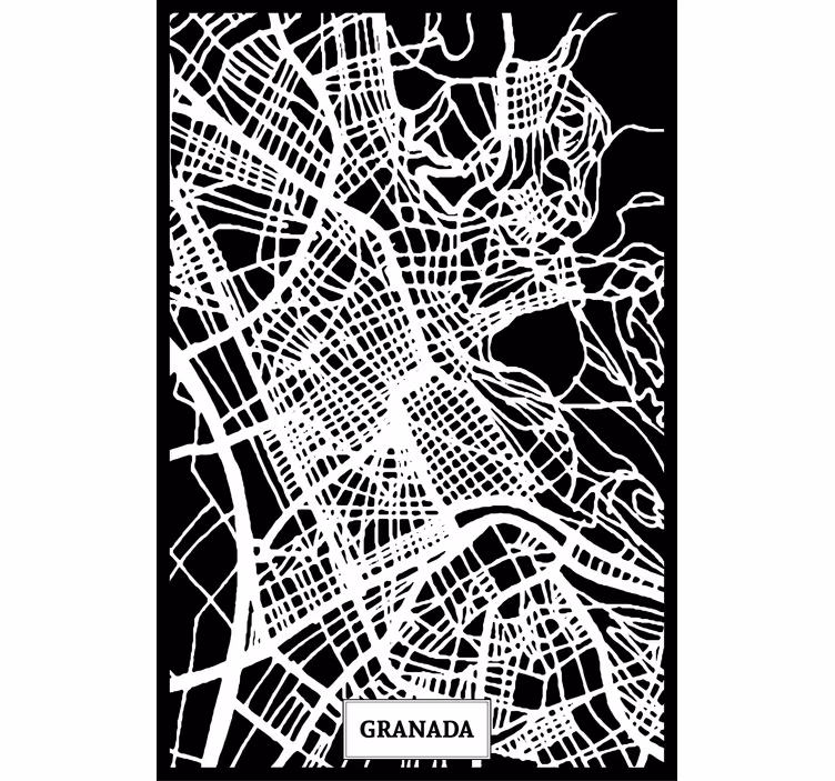 Estor enrollable salón mapa topográfico granada - TenVinilo