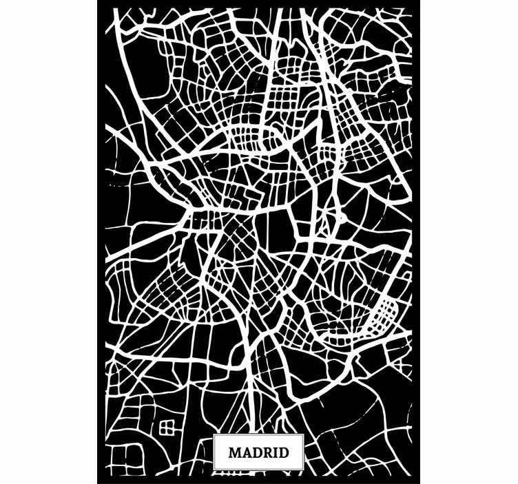 Estor enrollable salón mapa topográfico madrid - TenVinilo