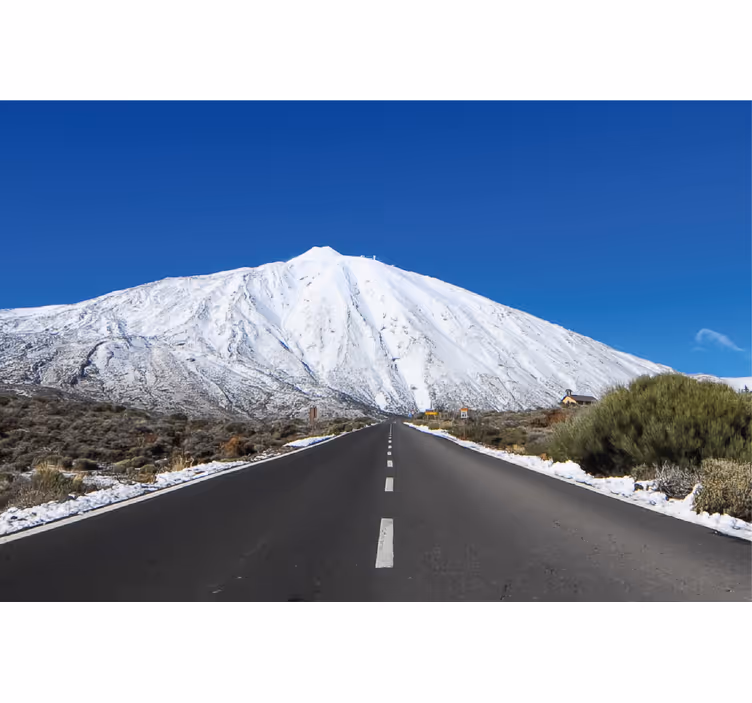 Estor enrollable salón carretera hacia el Teide - TenVinilo