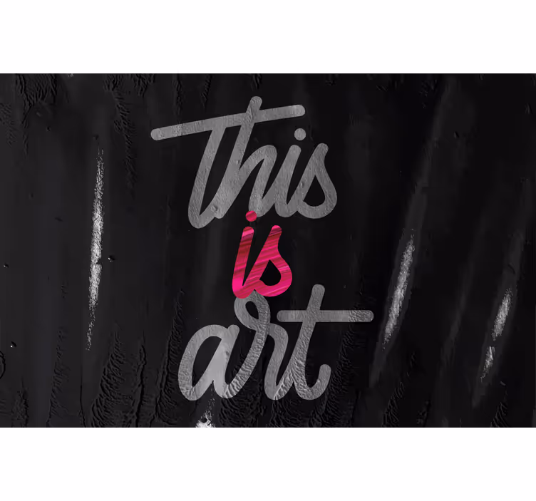 Estor enrollable habitación arte en colores rosa y negro - TenVinilo