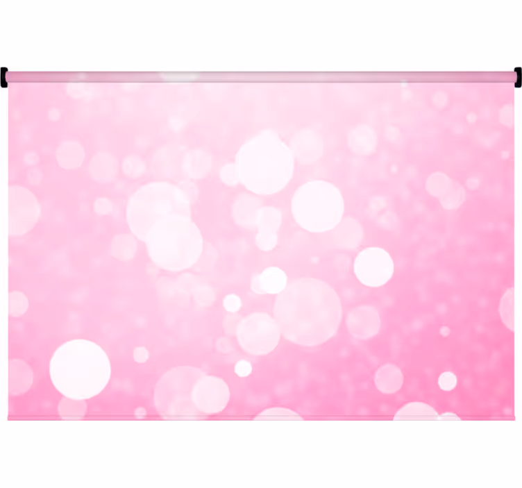 Estor enrollable habitación luces bokeh rosas - TenVinilo