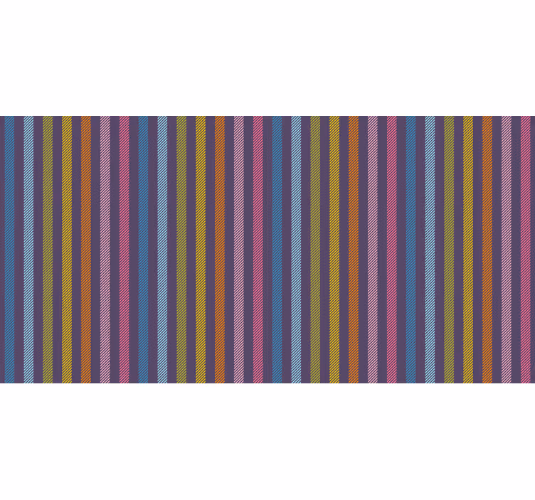 Estor enrollable habitación rayas de colores - TenVinilo