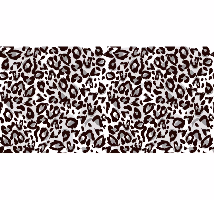 Estor enrollable habitación leopardo negro - TenVinilo