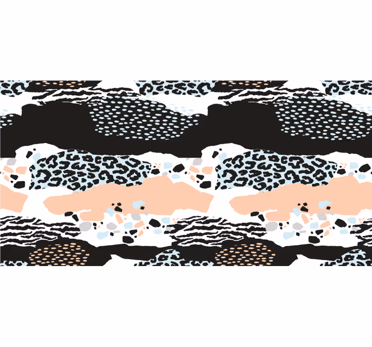 Estor enrollable habitación piel de leopardo elegante - TenVinilo