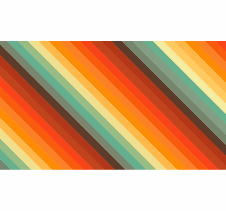 Estor enrollable habitación rayas retro colores - TenVinilo