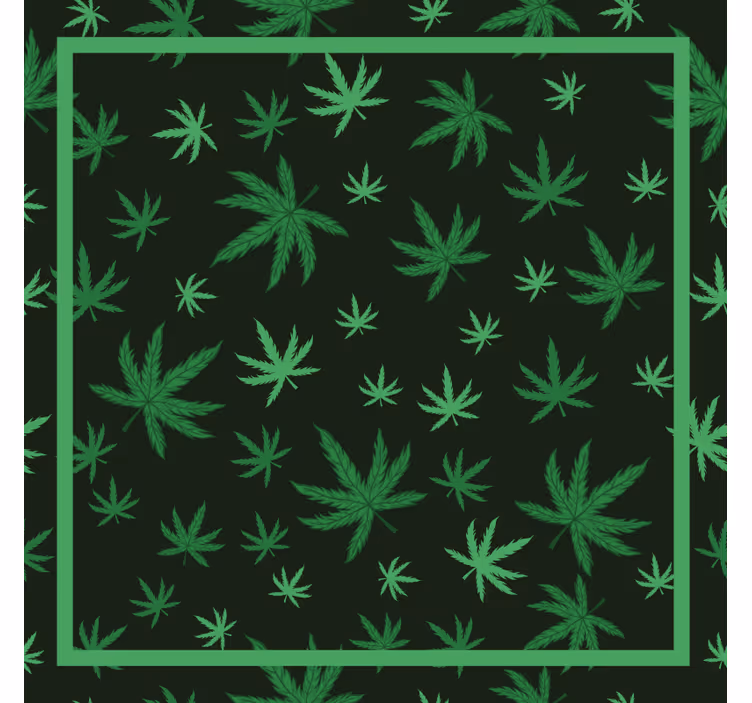 Estor enrollable habitación hoja de marihuana - TenVinilo