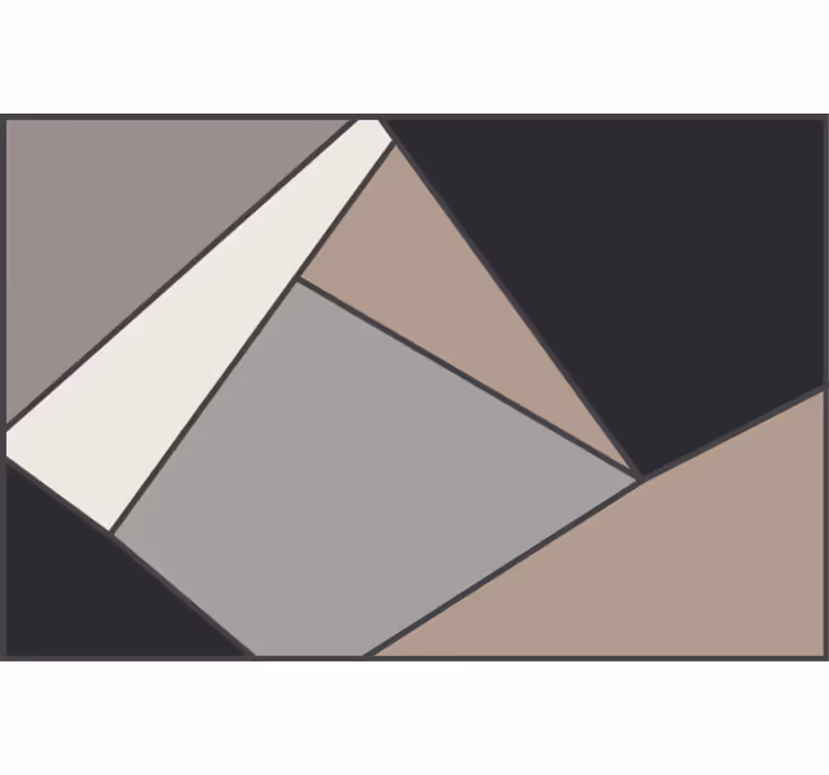 Estor enrollable habitación alfombra vinílica formas geométricas  - TenVinilo