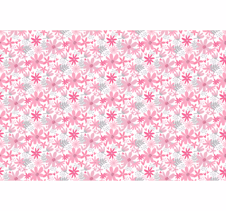 Estor enrollable habitación flowerprint 'yambo' rosa - TenVinilo