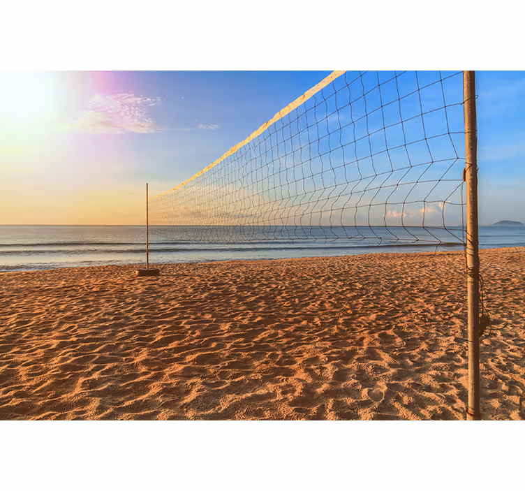 Estor enrollable habitación red de voleibol playa - TenVinilo