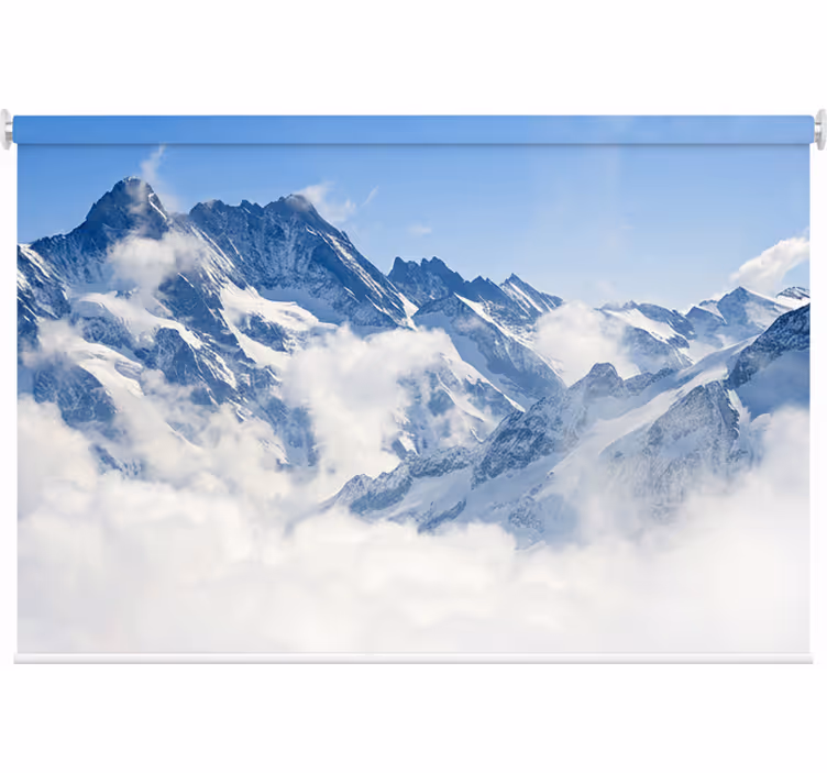 Estor enrollable habitación paisaje alpino - TenVinilo