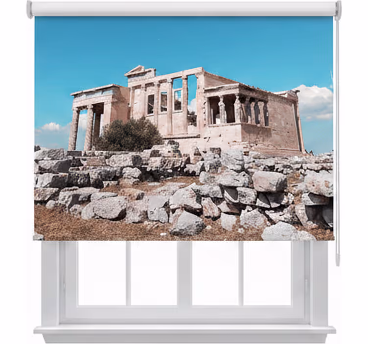 Estor enrollable habitación diseño acrópolis de grecia - TenVinilo