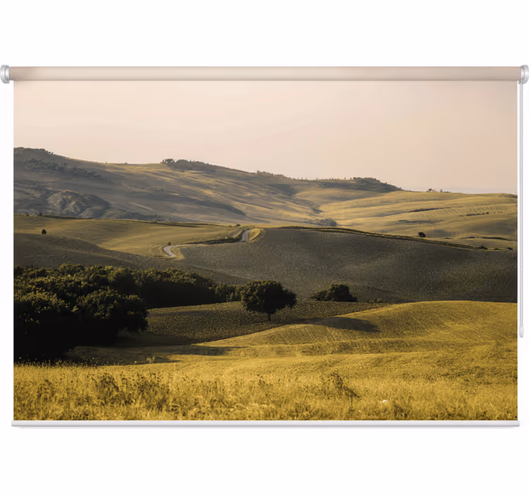 Estor enrollable habitación campos hermosos de toscana - TenVinilo