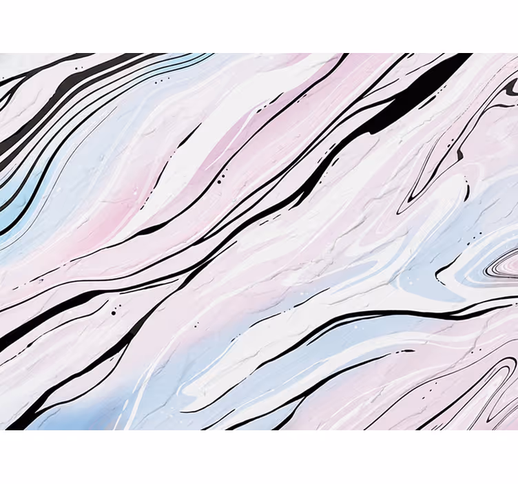 Estor enrollable habitación diseño mármol abstracto rosa y negro - TenVinilo