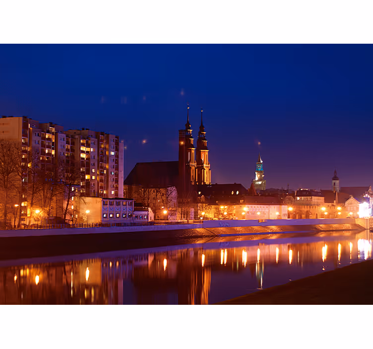 Estor enrollable habitación opole después del atardecer - TenVinilo