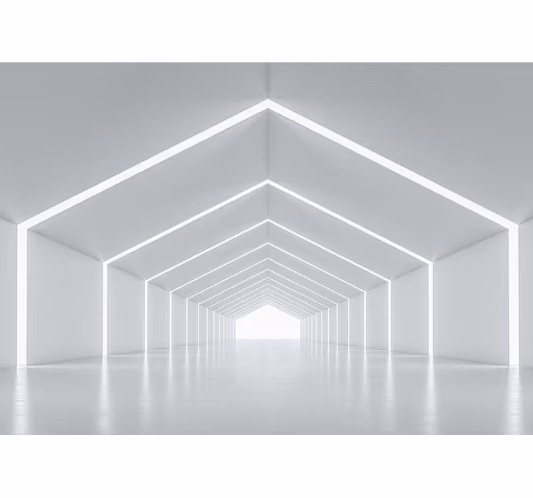 Estor enrollable blanco 3d melodías brillantes con espejos - TenVinilo