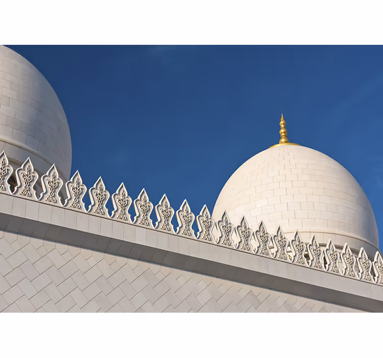 Estor enrollable blanco emirates sheikh zayed - TenVinilo
