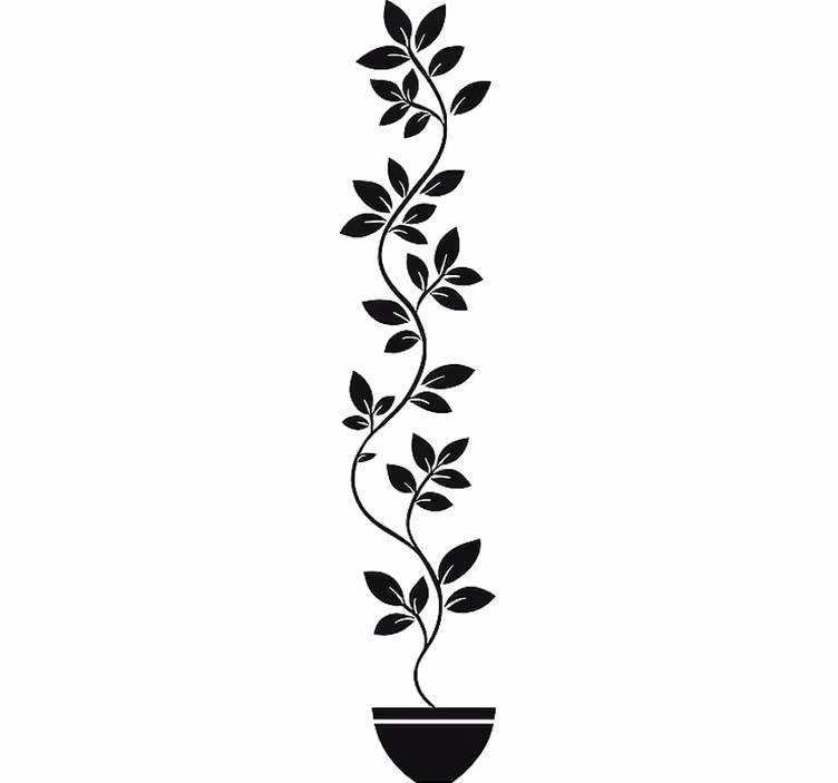 Estor enrollable blanco plantas trepadoras altas - TenVinilo