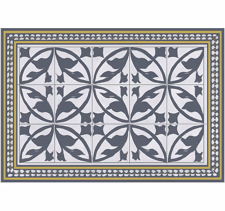 Estor enrollable salón alfombra de aspecto encaustico - TenVinilo