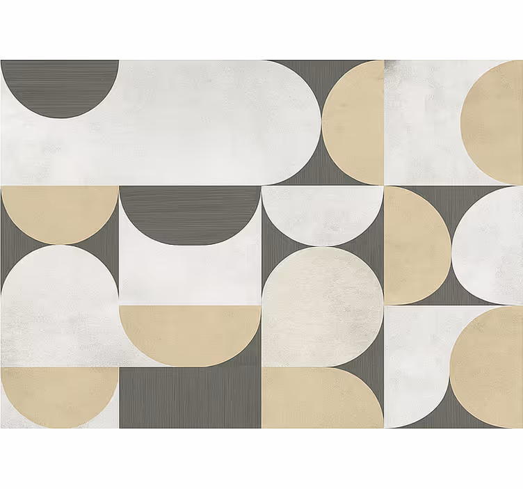 Estor enrollable salón geometrías abstractas - TenVinilo