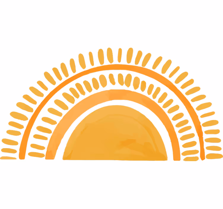 Estor enrollable habitación sol amarillo dibujado - TenVinilo