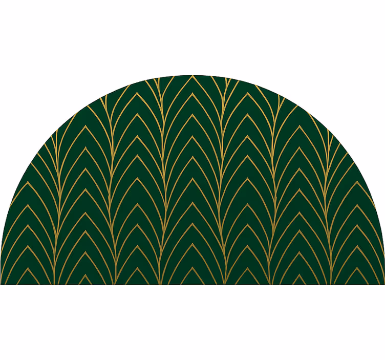 Estor enrollable habitación hojas verdes y doradas - TenVinilo
