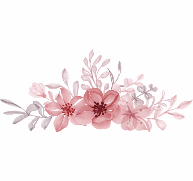 Estor enrollable habitación flores rosas - TenVinilo