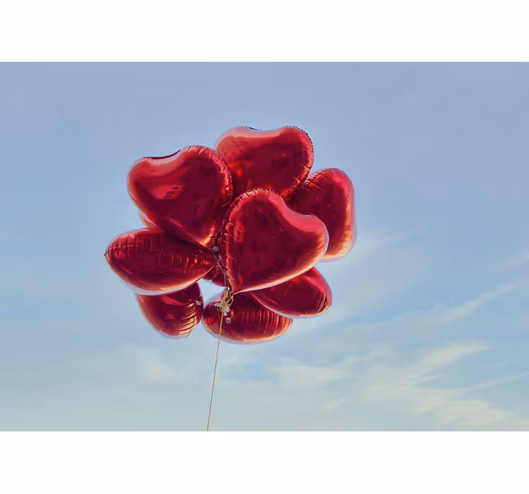 Estor enrollable infantil globos rojos vintage - TenVinilo