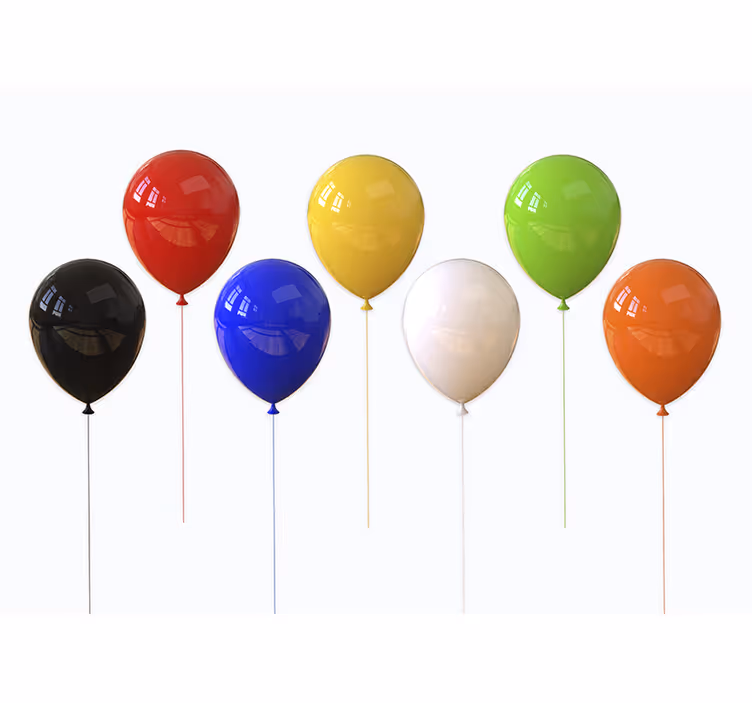 Estor enrollable infantil globos 3d realistas - TenVinilo