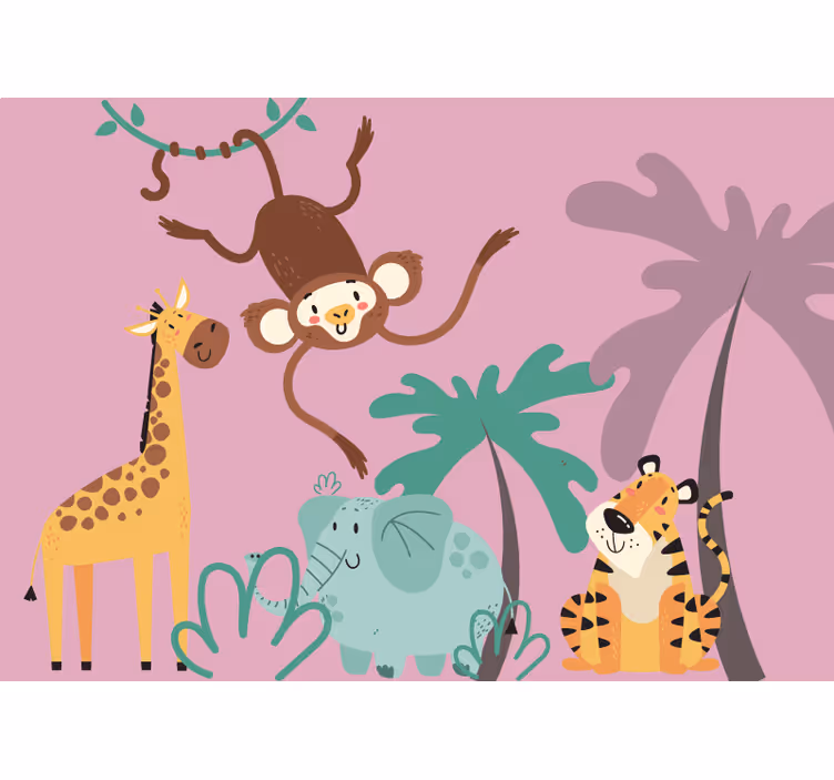 Estor enrollable infantil selva boho - TenVinilo