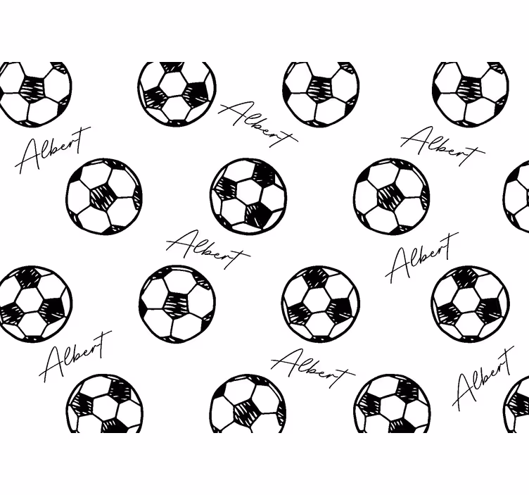 Estor enrollable infantil fútbol con nombre - TenVinilo