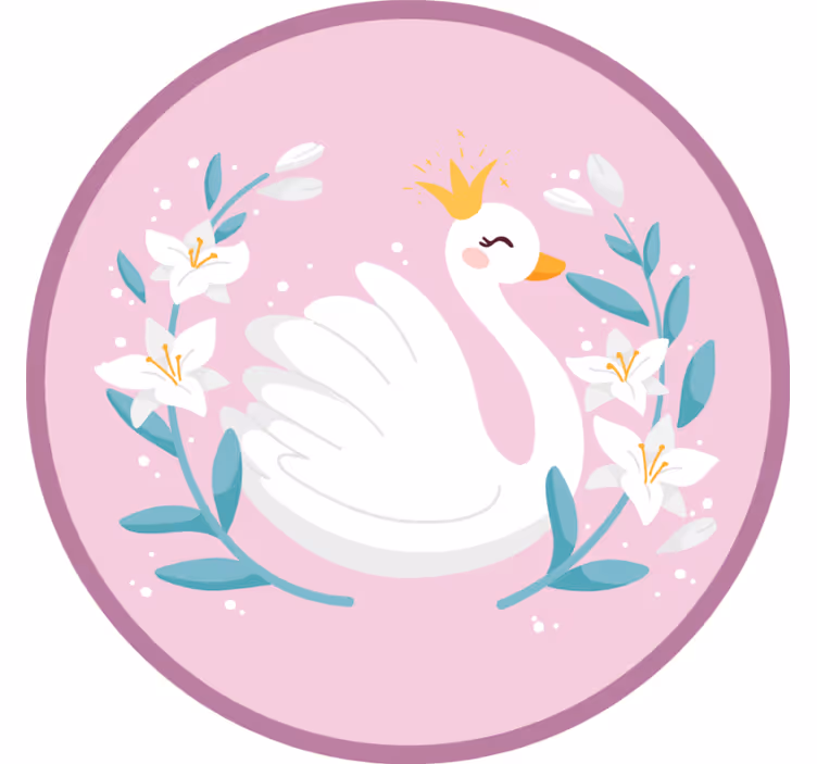 Estor enrollable infantil reina cisne - TenVinilo