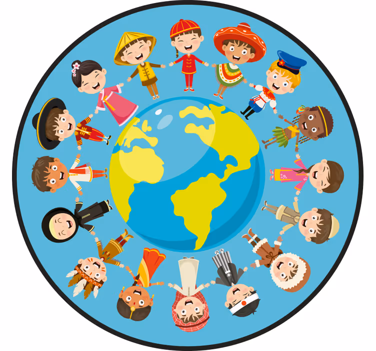 Estor enrollable infantil con motivos étnicos - TenVinilo