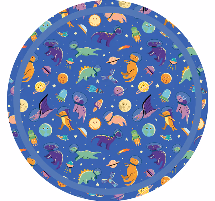 Estor enrollable infantil dinosaurios en el espacio - TenVinilo