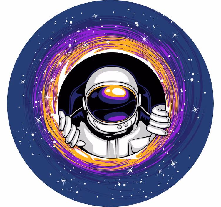 Estor enrollable infantil astronauta en el espacio - TenVinilo