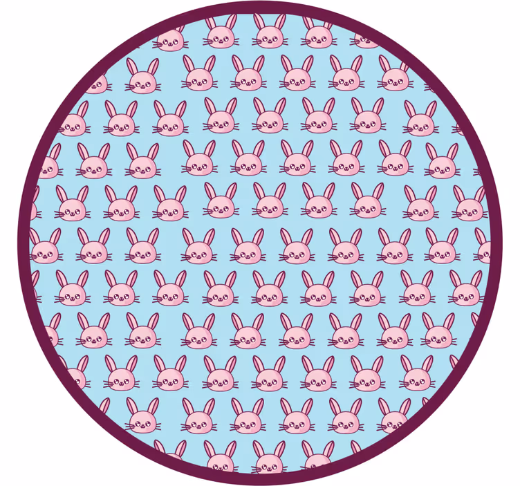 Estor enrollable infantil con conejitos anime - TenVinilo