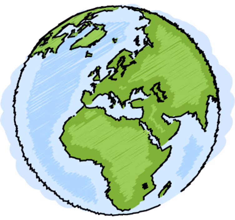 Estor enrollable infantil mapa del mundo verde y azul - TenVinilo