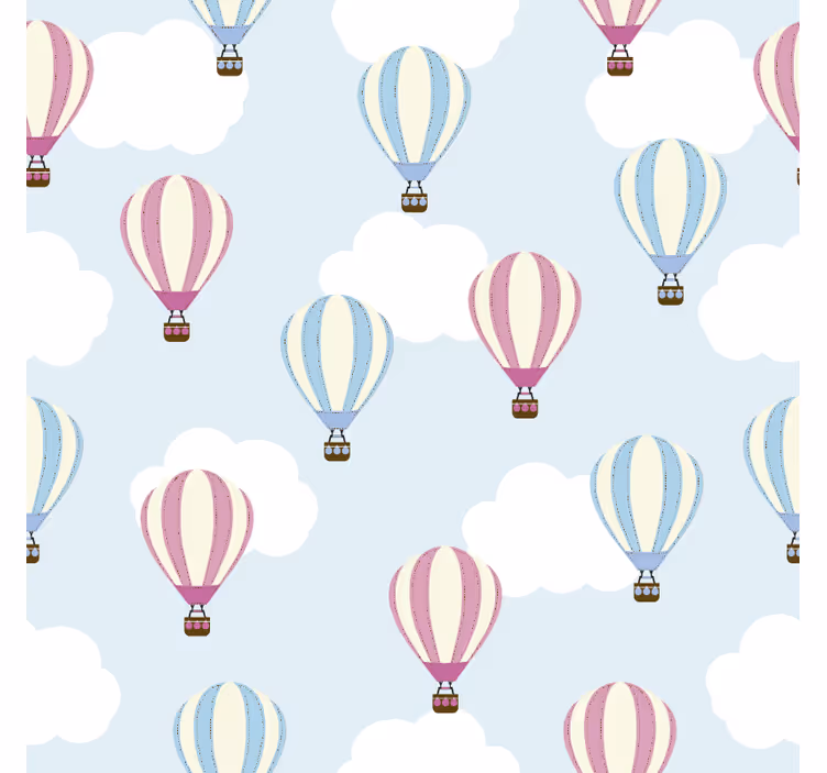 Estor enrollable infantil cielo y globos - TenVinilo