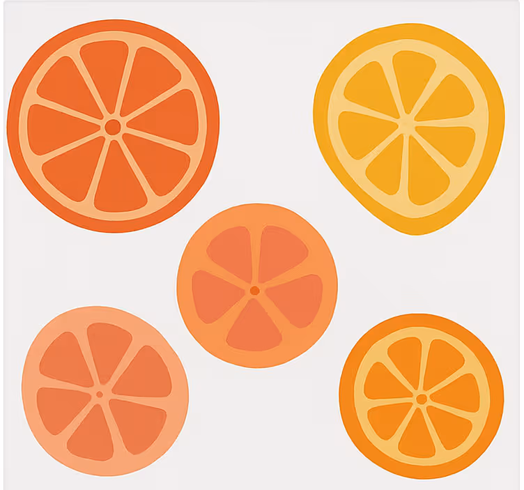 Estores enrollables frutas cítricas - TenVinilo