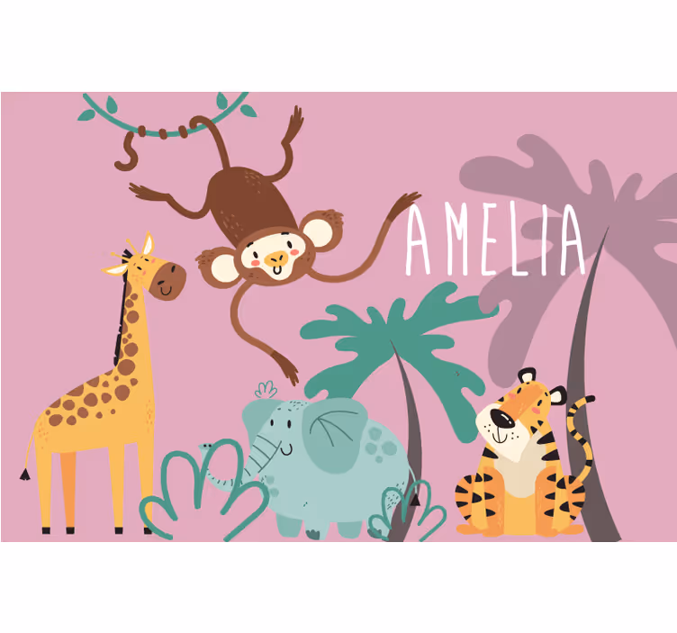 Estor enrollable infantil selva boho - TenVinilo