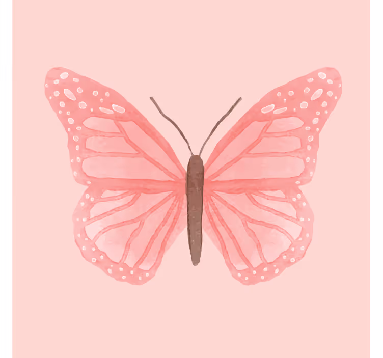 Estor enrollable infantil mariposas rosas - TenVinilo