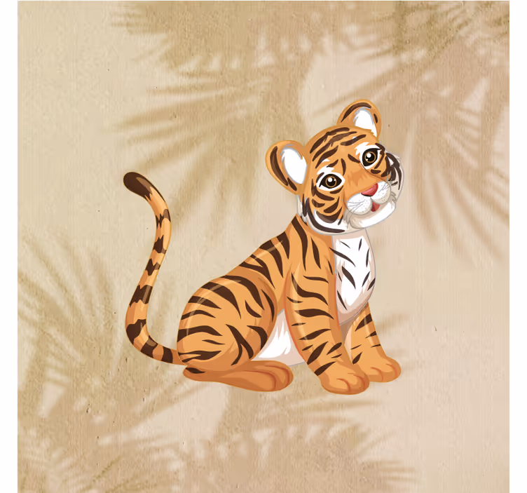 Estor enrollable infantil retrato de tigre bebé 3 - TenVinilo