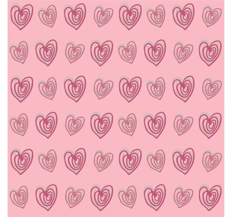 Estor enrollable infantil patrón de corazones rosas - TenVinilo